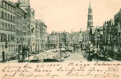 AK / Ansichtskarte Hamburg Fleetpartie Hamburg