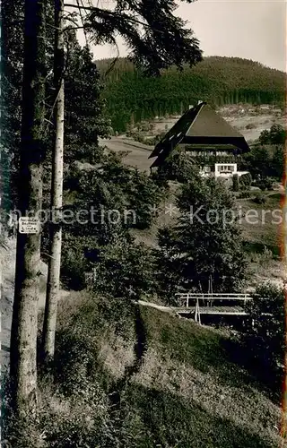 AK / Ansichtskarte Herrenalb_Schwarzwald Hotel Pension Lacher im Park Aussenansicht 