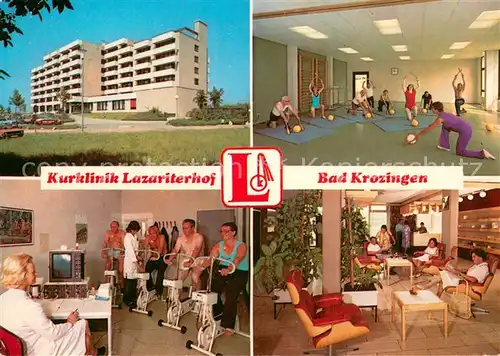 AK / Ansichtskarte Bad_Krozingen Kurklinik Lazariterhof Innen  und Aussenansichten Bad_Krozingen