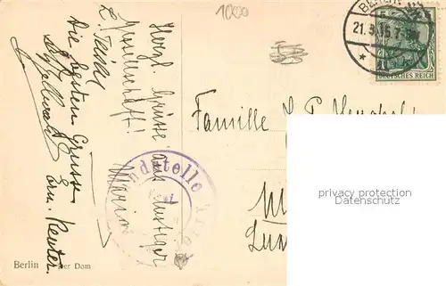 AK / Ansichtskarte Berlin Dom Aussenansicht Berlin