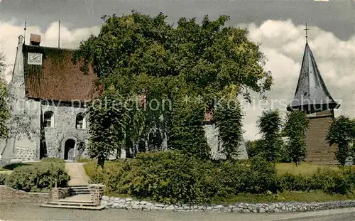 AK / Ansichtskarte Hittfeld Kirche mit Glockenturm Hittfeld