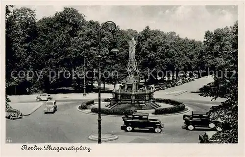 AK / Ansichtskarte Tiergarten_Berlin Skagerrakplatz m. Verkehr Tiergarten Berlin