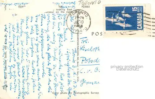 AK / Ansichtskarte Toronto_Canada Aerial view Toronto Canada