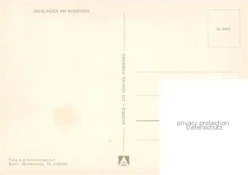 AK / Ansichtskarte ueberlingen_Bodensee Fliegeraufnahme ueberlingen Bodensee