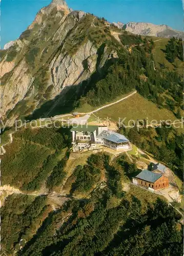 AK / Ansichtskarte Tegelberghaus_1720m_Allgaeu mit Brandnerschrofen Fliegeraufnahme 