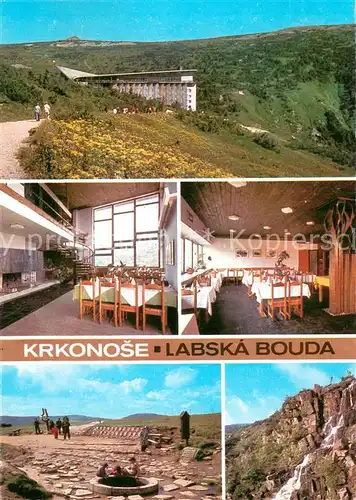AK / Ansichtskarte Krkonose_Czechia Labska Bouda Interhotel Krkonose Gastraeume 