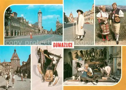 AK / Ansichtskarte Domazlice_CZ Okresnimesto stredisko Chodska je narodopisne jednim z nejajimavejsich uzemi Cech 