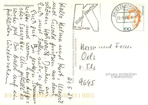 AK / Ansichtskarte Hohwacht_Ostseebad Fliegeraufnahme Hohwacht_Ostseebad