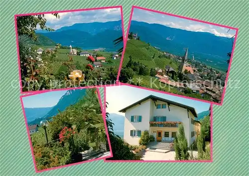 AK / Ansichtskarte Tramin_Weinstrasse  Panorama Kirche Park Haus Dibiasi Tramin_Weinstrasse 