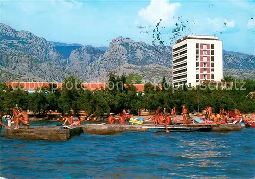 AK / Ansichtskarte Starigrad Strandpartie Hotel Starigrad