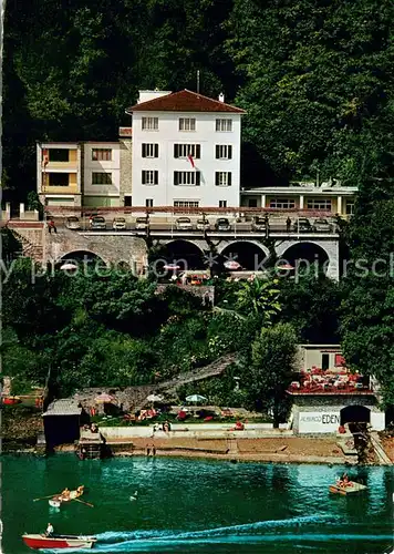 AK / Ansichtskarte Brissago_Lago_Maggiore Hotel Restaurant Eden au Lac Brissago_Lago_Maggiore