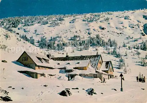 AK / Ansichtskarte Karkonosze Schronisko PTTK Samotnia na Malym Stawem Karkonosze