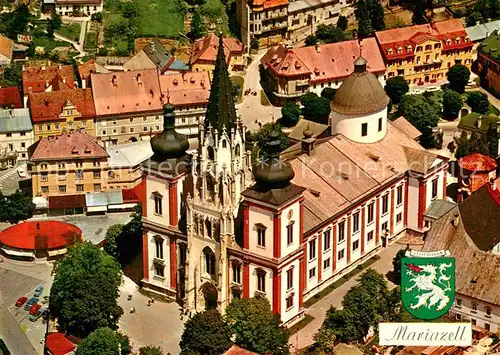 AK / Ansichtskarte Mariazell_Steiermark Basilika Fliegeraufnahme Mariazell_Steiermark