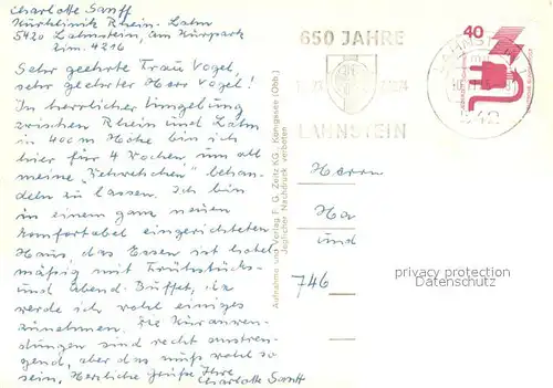 AK / Ansichtskarte Lahnstein Kurthermen Rhein Lahn Hallen und Freibad Speisesaal Lahnstein