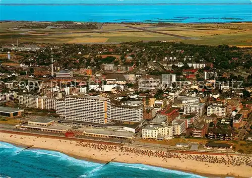 AK / Ansichtskarte Westerland_Sylt Fliegeraufnahme Westerland_Sylt