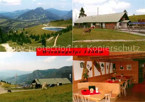 AK / Ansichtskarte Oberjoch Wiedhagalpe Panorama Gaststube Oberjoch