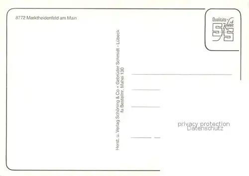 AK / Ansichtskarte Marktheidenfeld Bad Maradies m. Umgebung Marktheidenfeld