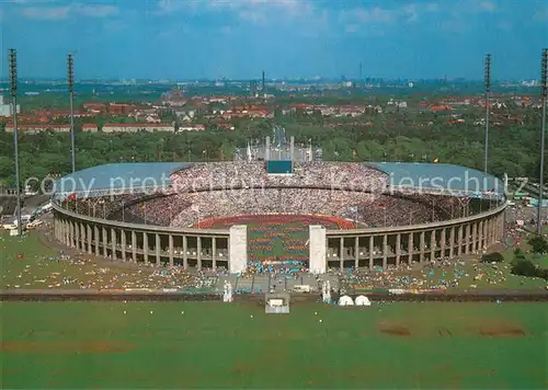 AK / Ansichtskarte Berlin Olympia Stadion Blick vom Glockenturm Berlin