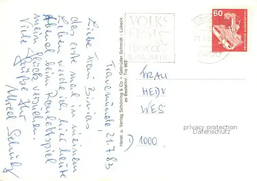 AK / Ansichtskarte Travemuende_Ostseebad Fliegeraufnahme d. Casino m. Innenansichten Travemuende_Ostseebad