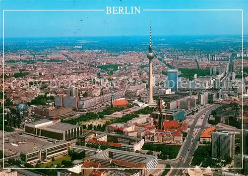 AK / Ansichtskarte Berlin Fliegeraufnahme mit Funkturm Berlin