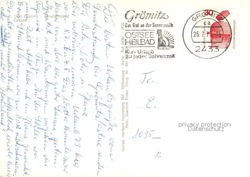 AK / Ansichtskarte Groemitz_Ostseebad Lensterstrand Fliegeraufnahme Groemitz_Ostseebad