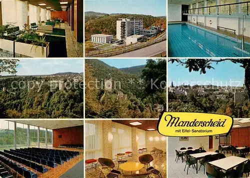 AK / Ansichtskarte Manderscheid_Eifel Teilansichten m. Eifel Sanatorium Manderscheid Eifel