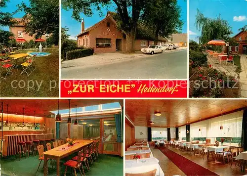 AK / Ansichtskarte Hedendorf Hotel Zur Eiche Innen  und Aussenansichten Hedendorf