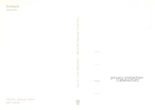 AK / Ansichtskarte Schwerin__Mecklenburg Fliegeraufnahme mit Kirche 