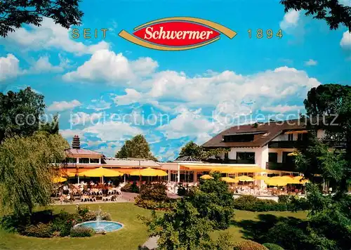 AK / Ansichtskarte Bad_Woerishofen Konditorei Cafe Schwermer Terrassenansicht Bad_Woerishofen