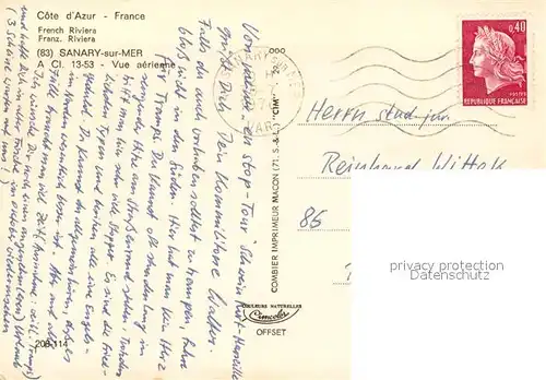 AK / Ansichtskarte Sanary sur Mer Vue aerienne Sanary sur Mer