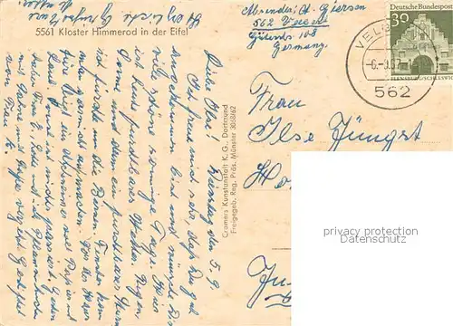 AK / Ansichtskarte Eifel_Region Kloster Himmerod Fliegeraufnahme Eifel Region