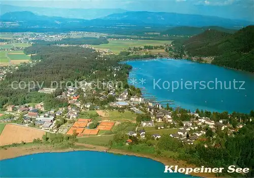 AK / Ansichtskarte Seelach_Klopeinersee Fliegeraufnahme Seelach_Klopeinersee