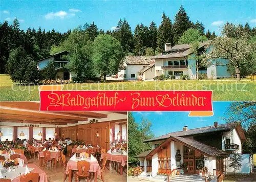 AK / Ansichtskarte Gelaender_Eichstaett_Oberbayern Waldgasthof Zur Belaender Teilansichten Beschreibung 