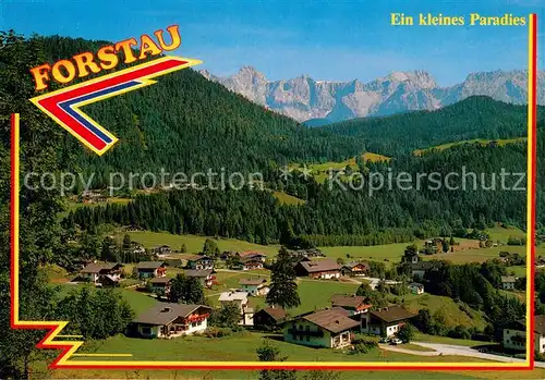 AK / Ansichtskarte Forstau Fliegeraufnahme mit Dachstein und Radstaedter Tauern Forstau