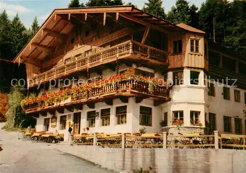 AK / Ansichtskarte Bayrischzell Alpengasthof Zum feurigen Tatzelwurm Aussenansicht Bayrischzell