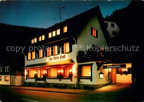 AK / Ansichtskarte Willingen_Sauerland Restaurant Zur alten Post Aussenansicht Willingen_Sauerland