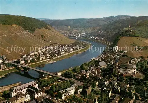 AK / Ansichtskarte Cochem_Mosel Blick vom Pinnerkreuz Cochem Mosel