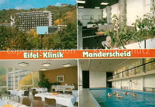 AK / Ansichtskarte Manderscheid_Eifel Eifel Klinik Teilansichten Manderscheid Eifel