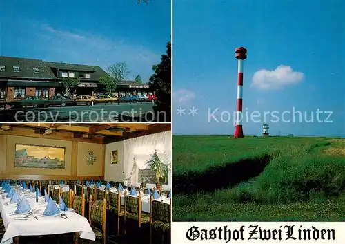 AK / Ansichtskarte Balje Gasthof Zwei Linden Innen  und Aussenansicht Balje