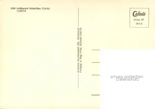 AK / Ansichtskarte Unterluess Fliegeraufnahme Unterluess