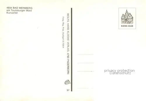 AK / Ansichtskarte Bad_Meinberg Kurviertel Fliegeraufnahme Bad_Meinberg