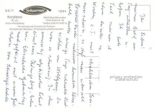 AK / Ansichtskarte Bad_Woerishofen Konditorei Cafe Schwermer Terrassenansicht Bad_Woerishofen