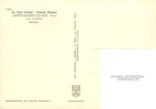 AK / Ansichtskarte Sainte Maxime sur Mer_83 Les tourelles Vue aerienne 