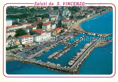 AK / Ansichtskarte San_Vincenzo_Toscana Veduta aerea del porto San_Vincenzo_Toscana
