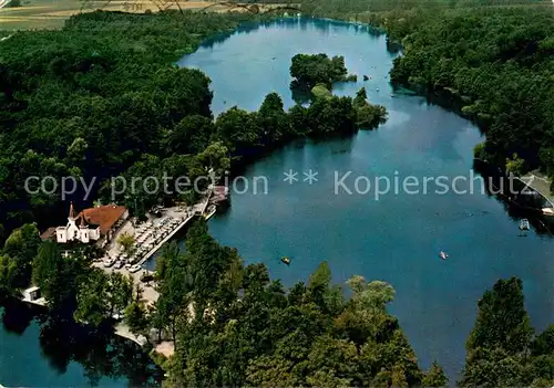 AK / Ansichtskarte Schwalmtal_Niederrhein Inselschloesschen Hariksee Fliegeraufnahme Schwalmtal Niederrhein