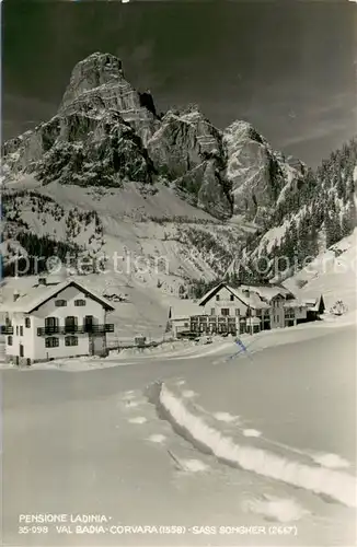 AK / Ansichtskarte Corvara_Pustertal_Suedtirol Pensione Ladinia Sass Songher Corvara_Pustertal
