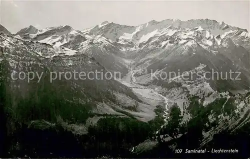 AK / Ansichtskarte Saminatal Alpenpanorama Saminatal