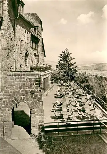 AK / Ansichtskarte Eisenach Terrasse des Wartburghotels 