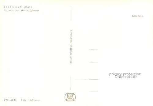 AK / Ansichtskarte Eisenach Terrasse des Wartburghotels 