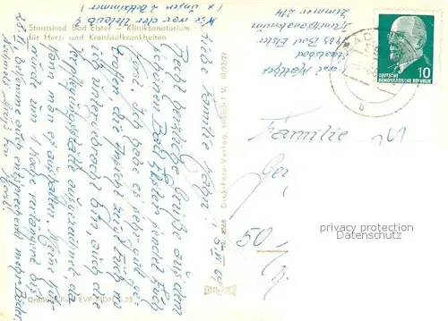 AK / Ansichtskarte Bad_Elster Kliniksanatorium Bad_Elster